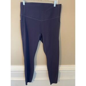Halara UltraSculpt 7/8 Pocket Leggings Womens XL Mood Indigo Blue High Waist